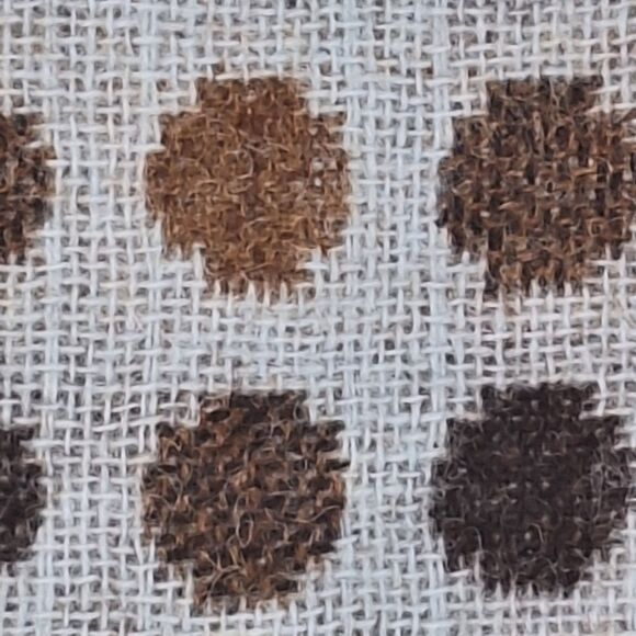 Boden British Tweed by Moon Blue Brown Wool Skirt UK8S US4S Polka Dot Pockets - Picture 5 of 16